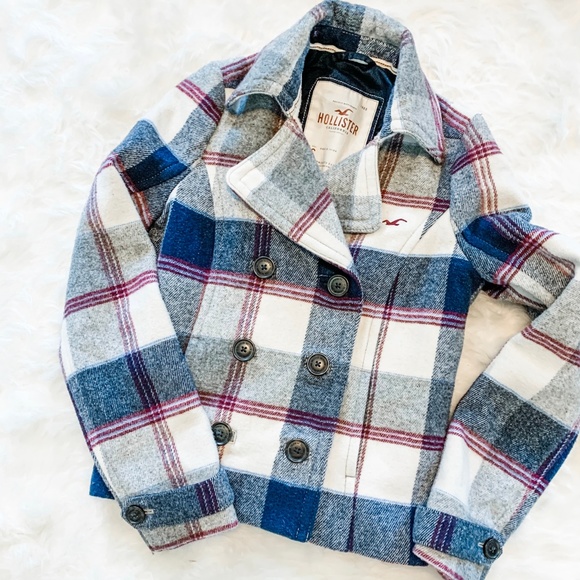 plaid short coat